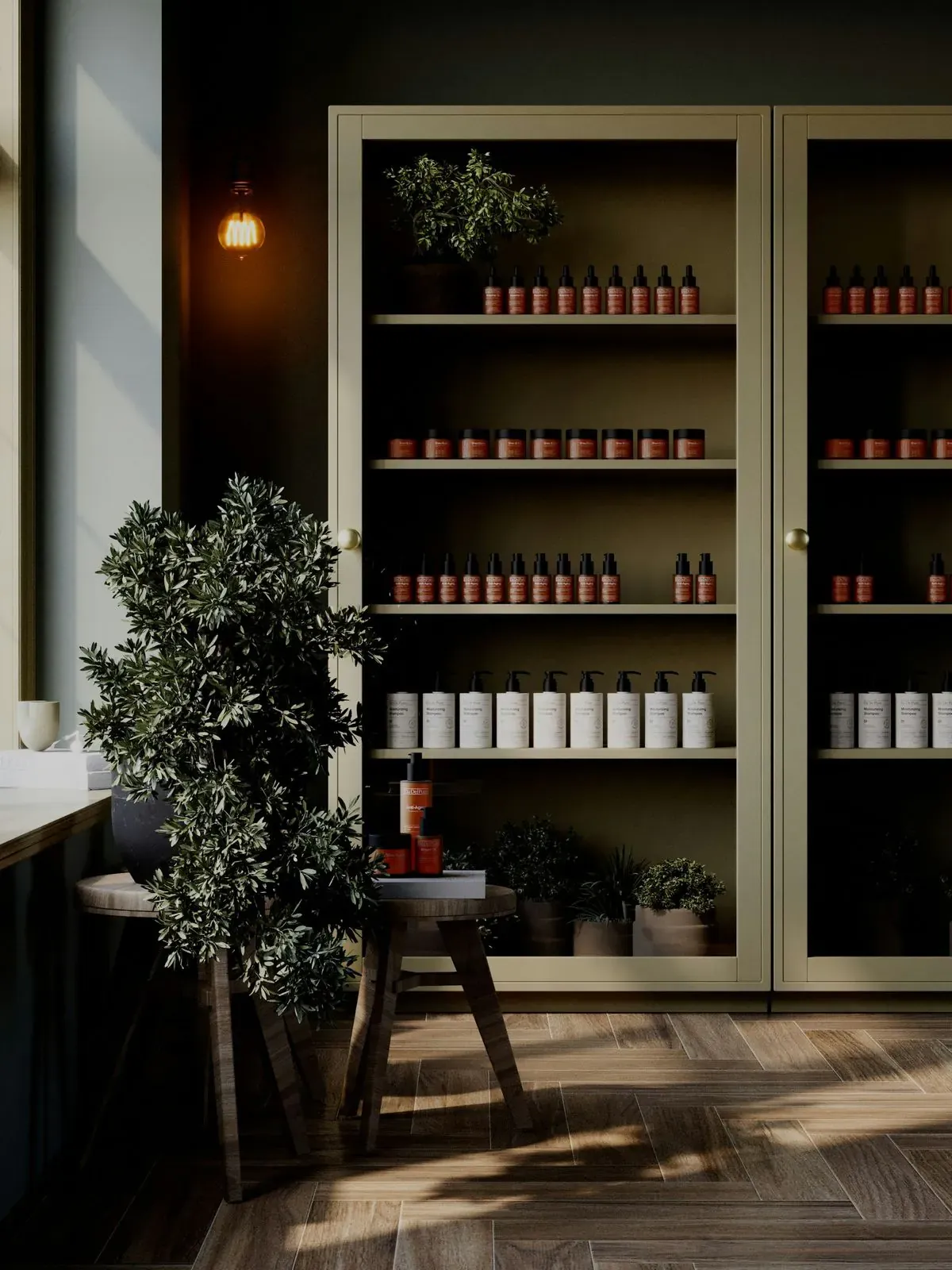 Display wall along the main shopfront
